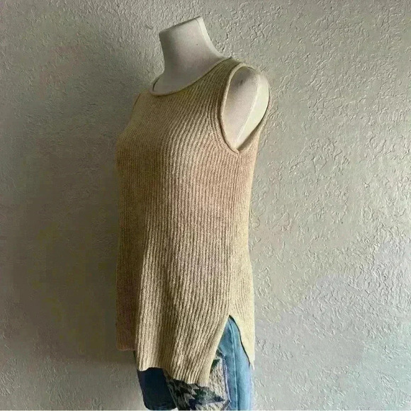 Vintage style neutral open‎ knit sweater top - Picture 5 of 9
